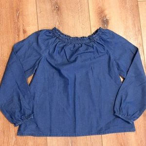 Lands' End Chambray Top